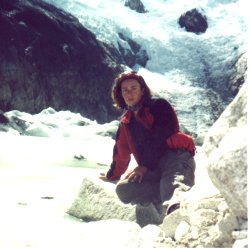 IO !!! frente al glaciar.